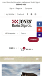 Mobile Screenshot of jonesrusticsigns.com
